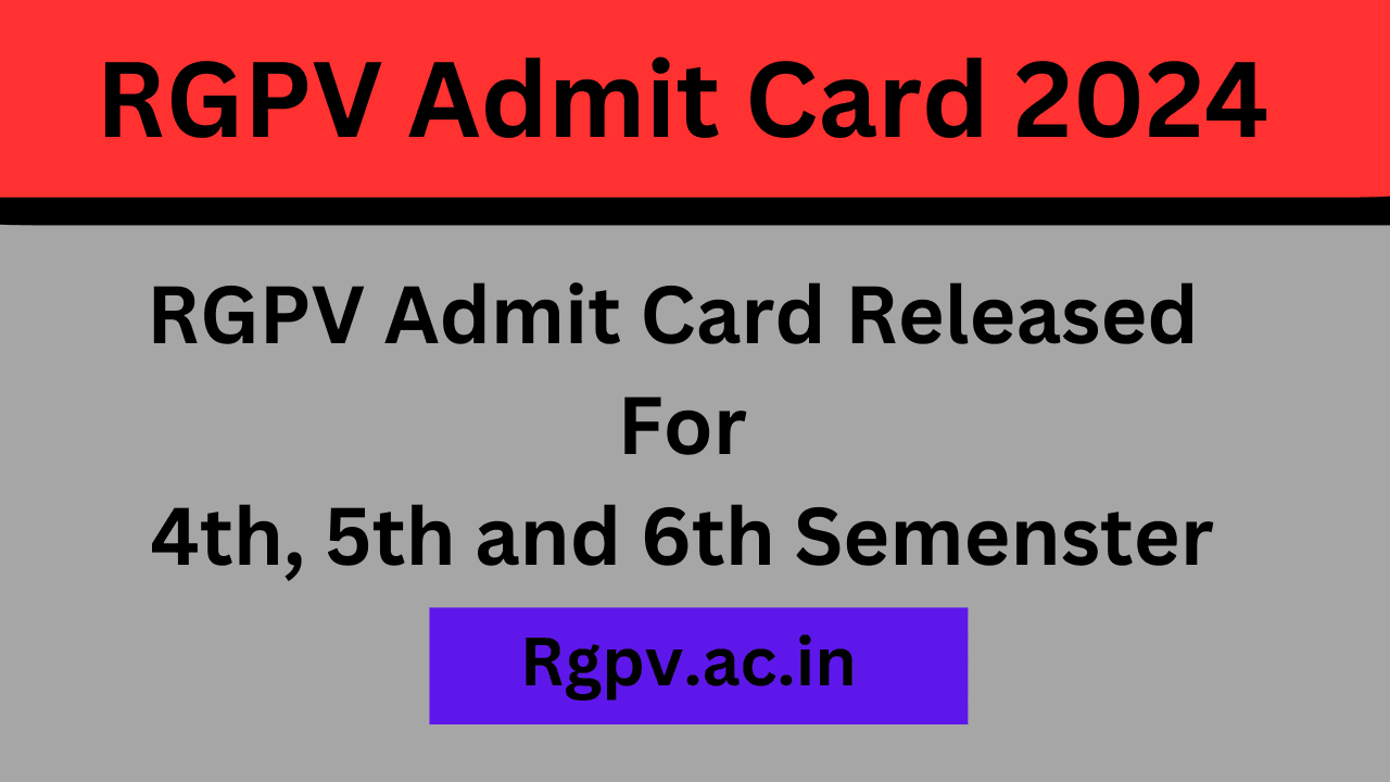 RGPV Admit Card